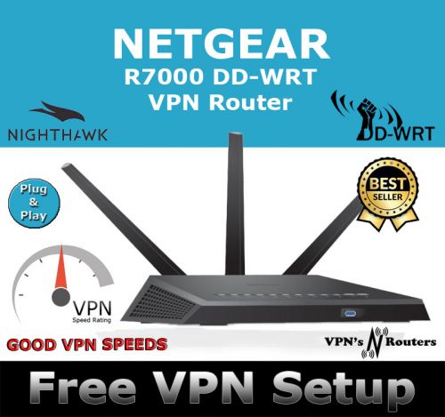 NETGEAR R7000 DD-WRT VPN ROUTER REFURBISHED