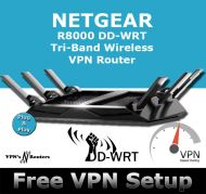 NETGEAR R8000 X6 DD-WRT VPN ROUTER REFURBISHED