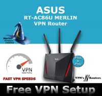 ASUS RT-AC86U MERLIN VPN WIRELESS ROUTER