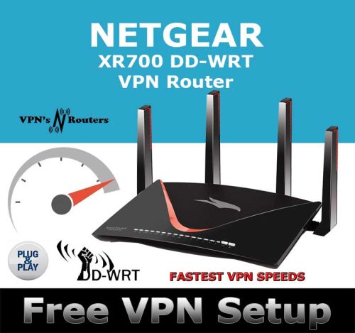 NETGEAR XR700 DD-WRT FLASHED VPN ROUTER REFURBISHED