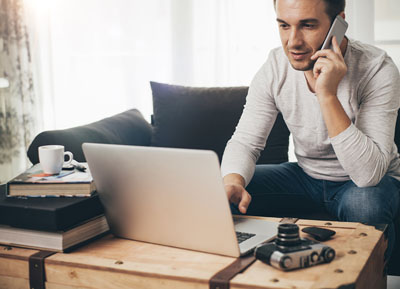 Man on Laptop